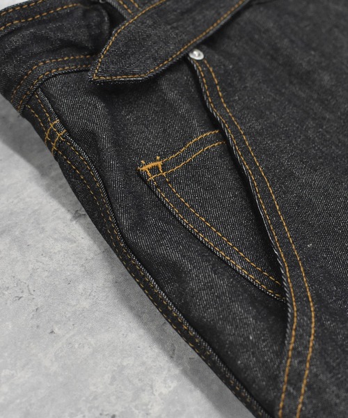BEDSIDEDRAMA（ベットサイドドラマ）の「WRAP JEANS APRON（スカート・レディース・インディゴブルー/ブラック・1）」の19枚目の写真