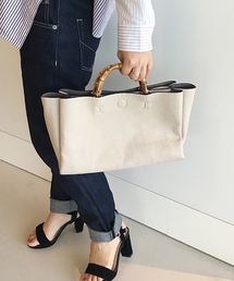 LS Scene | 【一部予約】【steady.10月号掲載】LS Scene / 別注 スクエアバッグ(ハンドバッグ)