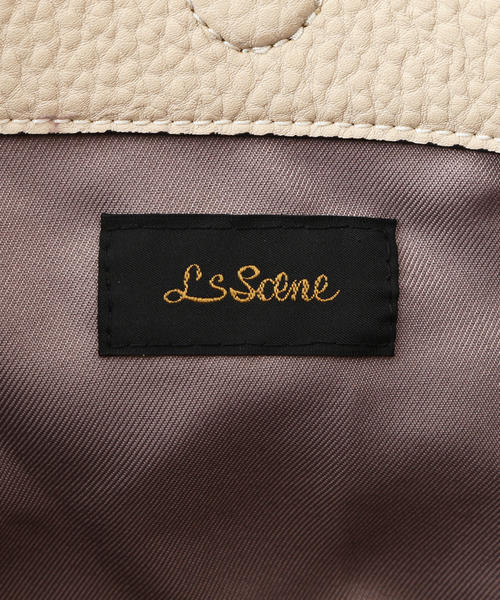 LS Scene（エルエスシーン）の「LS Scene / 別注 バンブーハンドルスクエアバッグ（ハンドバッグ・レディース・ブラック/ベージュ/ネイビー・ONE SIZE）」の14枚目の写真