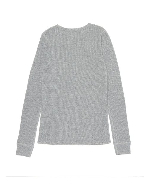 BEAMS BOY（ビームスボーイ）の「◎BEAMS BOY / サーマル無地クルーネック（Tシャツ/カットソー・レディース・ホワイト/ライトグレー/ブラック/レッド系その他/グリーン系その他/ナチュラル/ネイビー/ワイン/グリーン/インディゴブルー/レッド・ONE SIZE）」の15枚目の写真