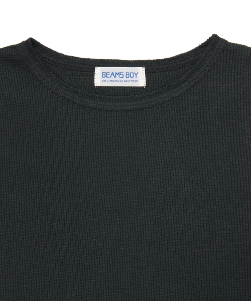 BEAMS BOY（ビームスボーイ）の「◎BEAMS BOY / サーマル無地クルーネック（Tシャツ/カットソー・レディース・ホワイト/ライトグレー/ブラック/レッド系その他/グリーン系その他/ナチュラル/ネイビー/ワイン/グリーン/インディゴブルー/レッド・ONE SIZE）」の16枚目の写真