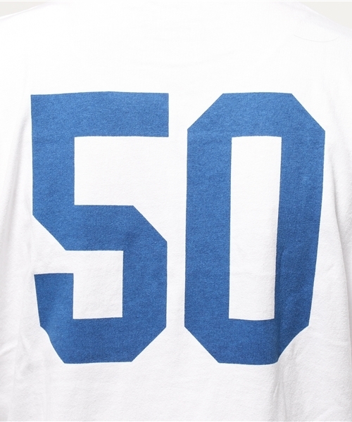JACKROSE(ジャックローズ)の「GW・フットボール7ブTシャツ(Tシャツ/カットソー・メンズ・エンジ/ベージュ/ホワイト/ブラック/ネイビー・M/L)」の8枚目の写真