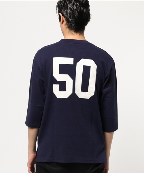 JACKROSE(ジャックローズ)の「GW・フットボール7ブTシャツ(Tシャツ/カットソー・メンズ・エンジ/ベージュ/ホワイト/ブラック/ネイビー・M/L)」の15枚目の写真