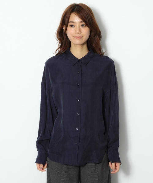 Andemiu（アンデミュウ）の「エリヌキドルマンシャツ 734285 （シャツ/ブラウス・レディース・チャコール/ネイビー/ピンク・FREE）」の9枚目の写真