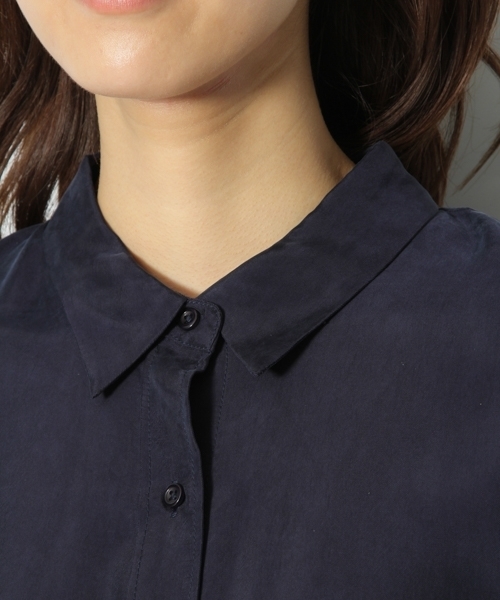 Andemiu（アンデミュウ）の「エリヌキドルマンシャツ 734285 （シャツ/ブラウス・レディース・チャコール/ネイビー/ピンク・FREE）」の4枚目の写真
