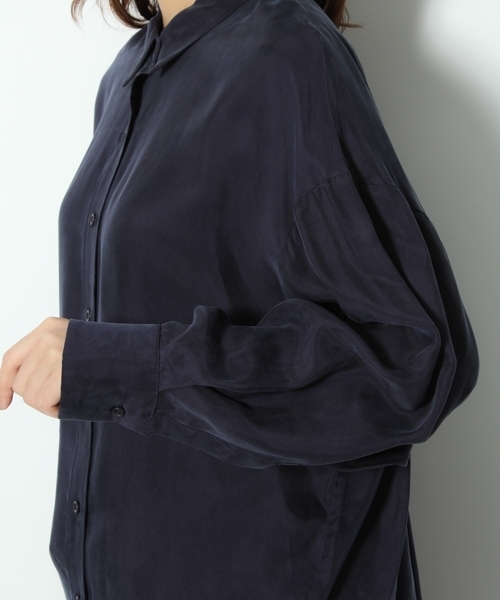 Andemiu（アンデミュウ）の「エリヌキドルマンシャツ 734285 （シャツ/ブラウス・レディース・チャコール/ネイビー/ピンク・FREE）」の6枚目の写真