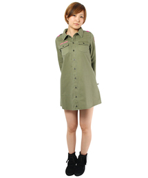 X-girl | MILITARY STYLE DRESS(ワンピース)