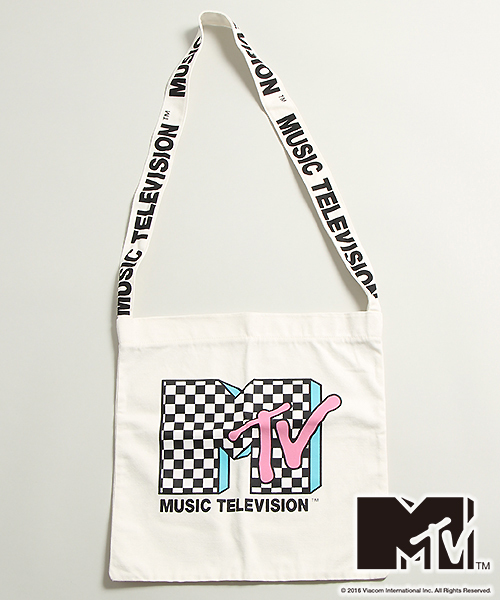 MTV(エムティーヴィー)の「∴WEGO/MTV 2WAYロゴショルダーバッグ(ショルダーバッグ・レディース・ブラック/その他1・FREE)」の4枚目の写真