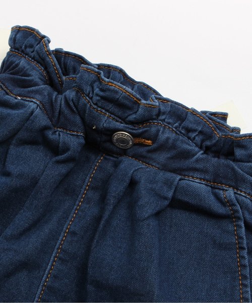 apres les cours(アプレレクール)の「ウエストフリルデニムパンツ 9分丈(その他パンツ・キッズ・ネイビー・140/90/110/130/100/120/80)」の6枚目の写真