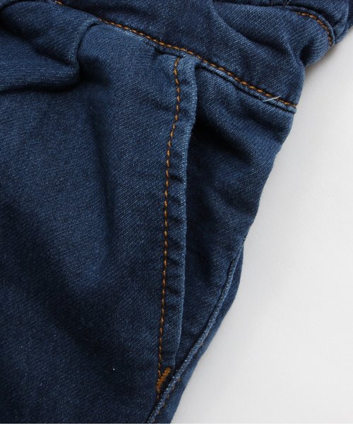 apres les cours(アプレレクール)の「ウエストフリルデニムパンツ 9分丈(その他パンツ・キッズ・ネイビー・140/90/110/130/100/120/80)」の7枚目の写真