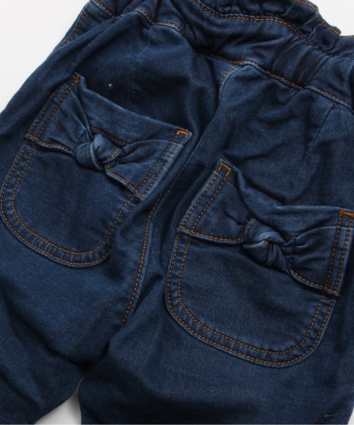 apres les cours(アプレレクール)の「ウエストフリルデニムパンツ 9分丈(その他パンツ・キッズ・ネイビー・140/90/110/130/100/120/80)」の9枚目の写真