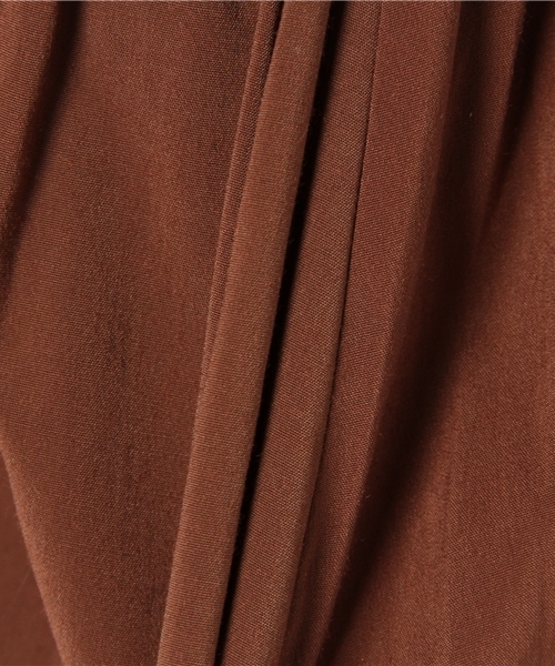 N.（N. Natural Beauty Basic）（エヌエヌナチュラルビューティーベーシック）の「カラーミモレスカート（スカート・レディース・イエロー/ブラウン/レッド・MEDIUM）」の10枚目の写真