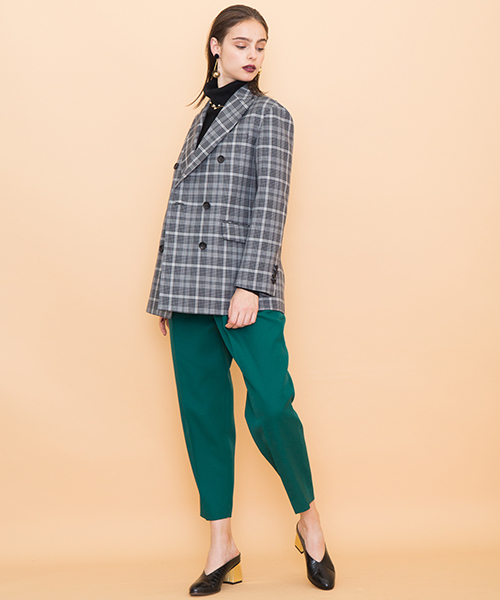 UNITED TOKYO（ユナイテッドトウキョウ）の「バレンシアダブルブレストジャケット（テーラードジャケット・レディース・ネイビー/マルチ・1）」の21枚目の写真