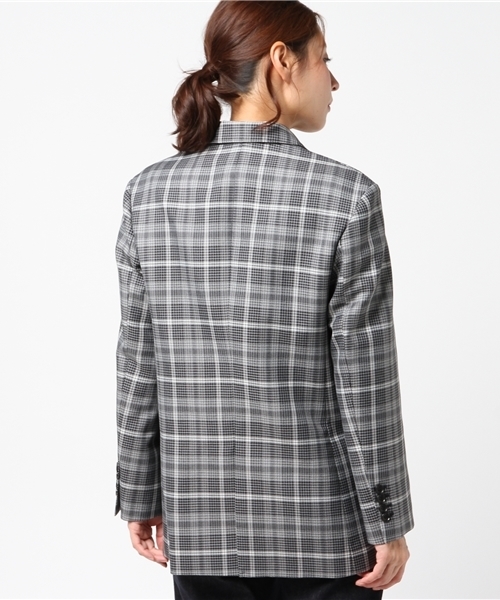 UNITED TOKYO（ユナイテッドトウキョウ）の「バレンシアダブルブレストジャケット（テーラードジャケット・レディース・ネイビー/マルチ・1）」の10枚目の写真