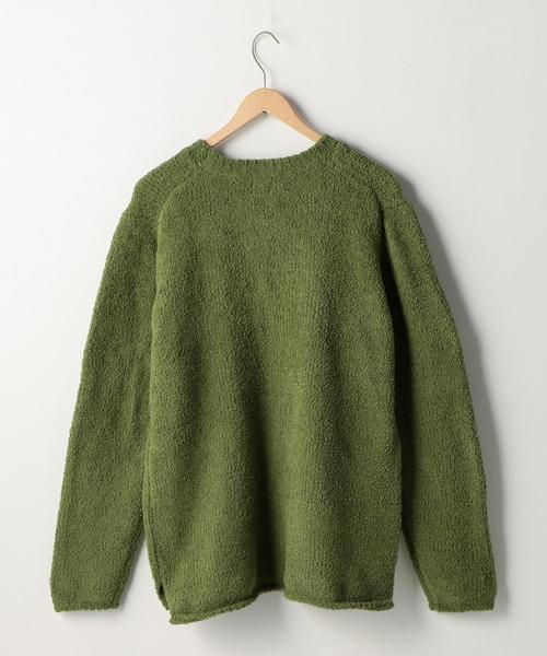 coen（コーエン）の「モールクルーネックニット（ニット/セーター・メンズ・オリーブ/ネイビー・LARGE/X-LARGE/MEDIUM/SMALL）」の6枚目の写真