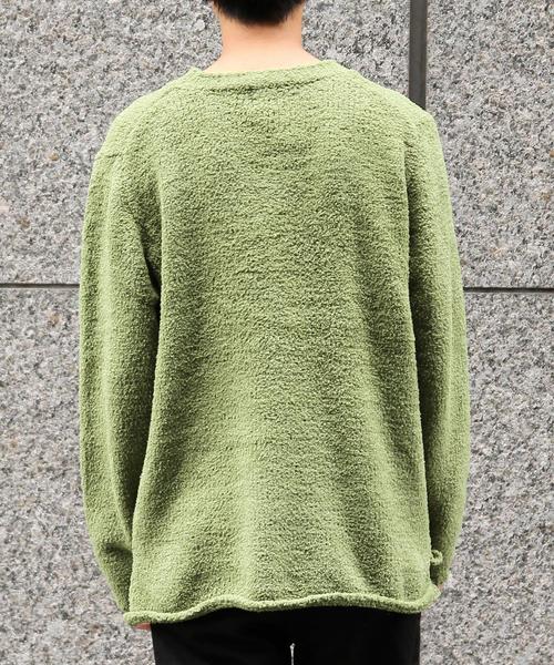 coen（コーエン）の「モールクルーネックニット（ニット/セーター・メンズ・オリーブ/ネイビー・LARGE/X-LARGE/MEDIUM/SMALL）」の13枚目の写真