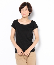 Ray BEAMS | Ray BEAMS / シルケット フレンチスリーブTシャツ(Tシャツ/カットソー)