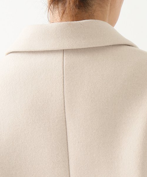 SLOBE IENA（スローブイエナ）の「PORTLAND テーラードダブルコート◆（その他アウター・レディース・ベージュ/ネイビー/サックスブルー・36/38/40）」の5枚目の写真