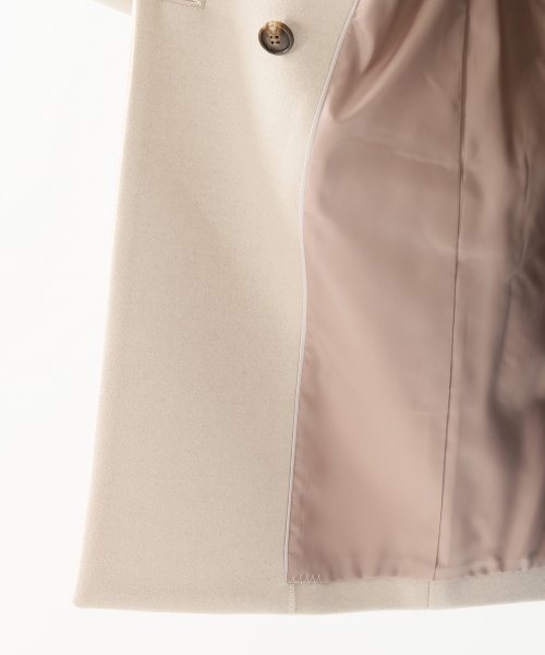 SLOBE IENA（スローブイエナ）の「PORTLAND テーラードダブルコート◆（その他アウター・レディース・ベージュ/ネイビー/サックスブルー・36/38/40）」の21枚目の写真