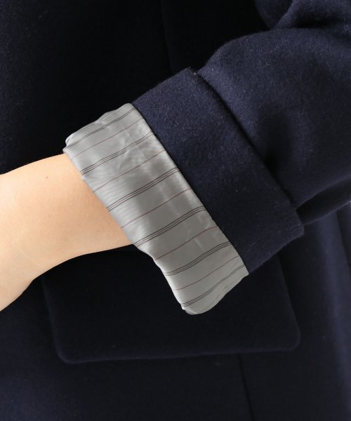 SLOBE IENA（スローブイエナ）の「PORTLAND テーラードダブルコート◆（その他アウター・レディース・ベージュ/ネイビー/サックスブルー・36/38/40）」の6枚目の写真