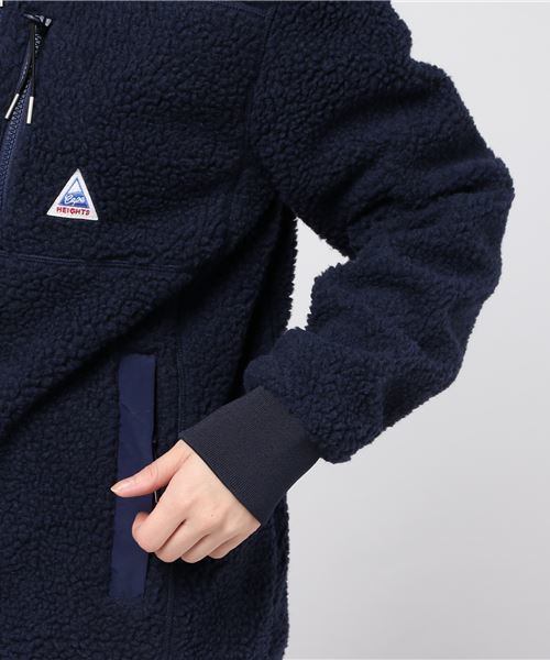 Cape HEIGHTS（ケープハイツ）の「Cape Heights ケープハイツ / OAKLAND レトロフリースパーカー（その他アウター・レディース・ネイビー/ベージュ系その他・X-SMALL）」の4枚目の写真