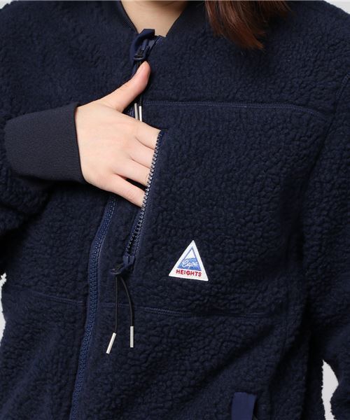 Cape HEIGHTS（ケープハイツ）の「Cape Heights ケープハイツ / OAKLAND レトロフリースパーカー（その他アウター・レディース・ネイビー/ベージュ系その他・X-SMALL）」の10枚目の写真