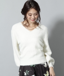 Andemiu | ネコヤーンソデボリュームプルオーバー773794(ニット/セーター)