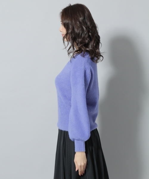 Andemiu（アンデミュウ）の「ネコヤーンソデボリュームプルオーバー773794（ニット/セーター・レディース・ピンク/ブルー/ホワイト/グレー/ブラウン・FREE）」の12枚目の写真