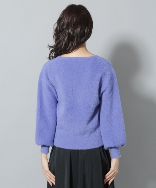 Andemiu（アンデミュウ）の「ネコヤーンソデボリュームプルオーバー773794（ニット/セーター・レディース・ピンク/ブルー/ホワイト/グレー/ブラウン・FREE）」の13枚目の写真