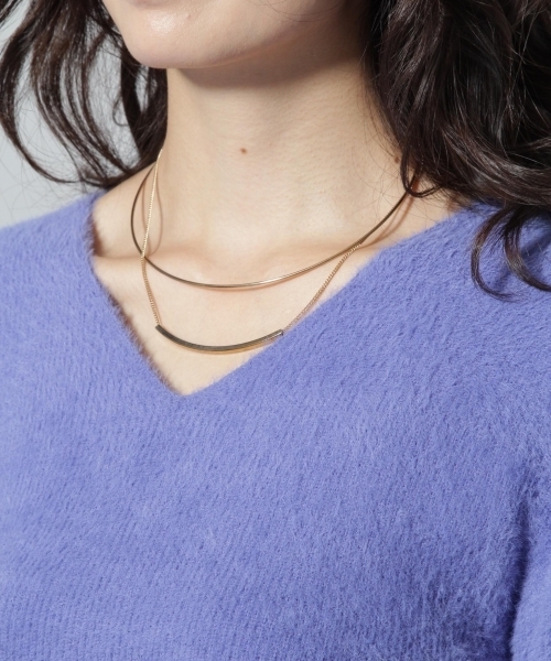 Andemiu（アンデミュウ）の「ネコヤーンソデボリュームプルオーバー773794（ニット/セーター・レディース・ピンク/ブルー/ホワイト/グレー/ブラウン・FREE）」の14枚目の写真