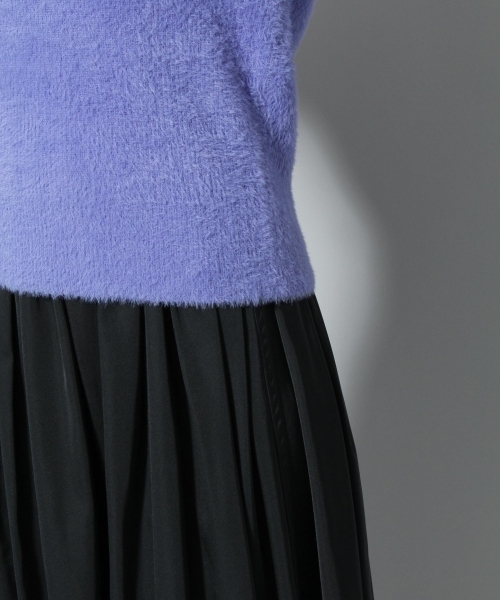 Andemiu（アンデミュウ）の「ネコヤーンソデボリュームプルオーバー773794（ニット/セーター・レディース・ピンク/ブルー/ホワイト/グレー/ブラウン・FREE）」の16枚目の写真