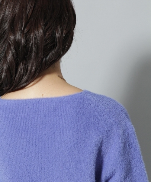 Andemiu（アンデミュウ）の「ネコヤーンソデボリュームプルオーバー773794（ニット/セーター・レディース・ピンク/ブルー/ホワイト/グレー/ブラウン・FREE）」の17枚目の写真