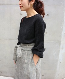 IENA | chess パフスリーブプルオーバー◆(ニット/セーター)