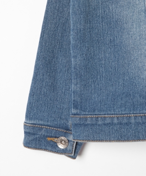 GLOBAL WORK(グローバルワーク)の「【キッズ】ストレッチデニムGジャン/776568(デニムジャケット・キッズ・ライトブルー・LARGE/MEDIUM/SMALL/X-LARGE/XX-LARGE)」の7枚目の写真