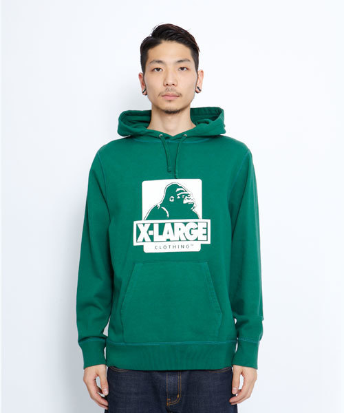 XLARGE(エクストララージ)の「OG PULLOVER HOODIE(パーカー・メンズ・ブラック/グレー/ピンク/ピンク系その他/グリーン/ライトグリーン/ネイビー・SMALL/MEDIUM/LARGE/X-LARGE)」の4枚目の写真