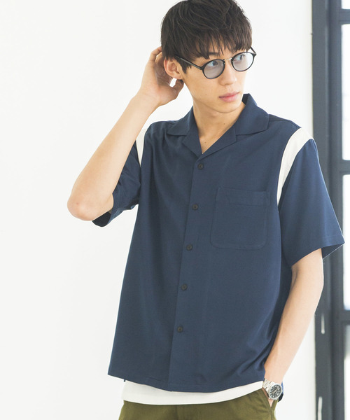 WEGO(ウィゴー)の「WEGO/フィブリルボーリングシャツ(シャツ/ブラウス・メンズ・ホワイト/ブラック/グリーン/ピンク/ネイビー・MEDIUM/LARGE)」の5枚目の写真