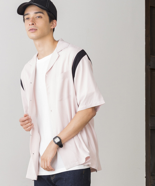 WEGO(ウィゴー)の「WEGO/フィブリルボーリングシャツ(シャツ/ブラウス・メンズ・ホワイト/ブラック/グリーン/ピンク/ネイビー・MEDIUM/LARGE)」の1枚目の写真