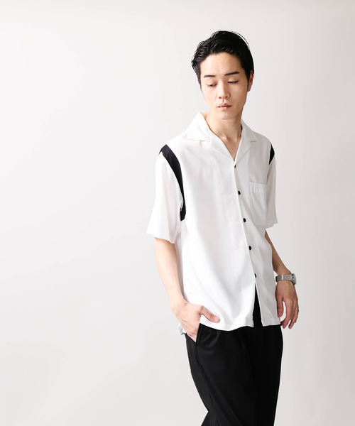 WEGO(ウィゴー)の「WEGO/フィブリルボーリングシャツ(シャツ/ブラウス・メンズ・ホワイト/ブラック/グリーン/ピンク/ネイビー・MEDIUM/LARGE)」の6枚目の写真