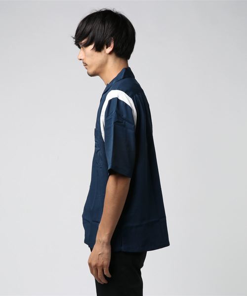 WEGO(ウィゴー)の「WEGO/フィブリルボーリングシャツ(シャツ/ブラウス・メンズ・ホワイト/ブラック/グリーン/ピンク/ネイビー・MEDIUM/LARGE)」の11枚目の写真