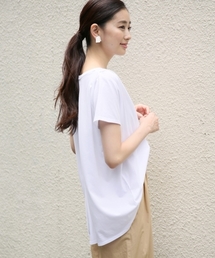 LEPSIM | ヘムAラインクループルオーバーSS　797315(Tシャツ/カットソー)