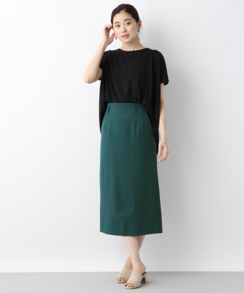 LEPSIM（レプシィム）の「ヘムAラインクループルオーバーSS　797315（Tシャツ/カットソー・レディース・ライトグレー/ブラック/オフホワイト/ブルー・MEDIUM/LARGE）」の11枚目の写真