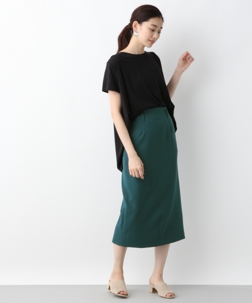 LEPSIM（レプシィム）の「ヘムAラインクループルオーバーSS　797315（Tシャツ/カットソー・レディース・ライトグレー/ブラック/オフホワイト/ブルー・MEDIUM/LARGE）」の12枚目の写真