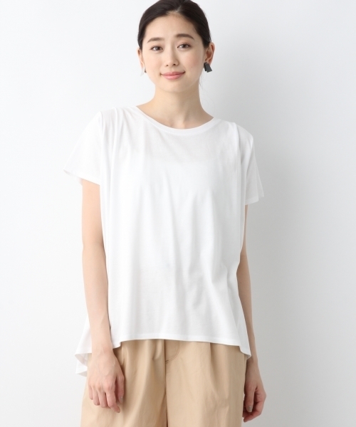 LEPSIM（レプシィム）の「ヘムAラインクループルオーバーSS　797315（Tシャツ/カットソー・レディース・ライトグレー/ブラック/オフホワイト/ブルー・MEDIUM/LARGE）」の17枚目の写真