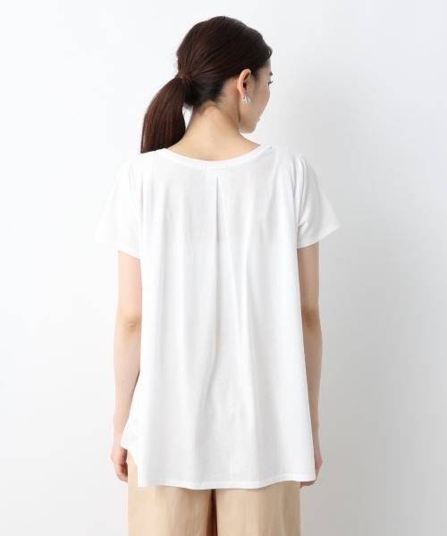 LEPSIM（レプシィム）の「ヘムAラインクループルオーバーSS　797315（Tシャツ/カットソー・レディース・ライトグレー/ブラック/オフホワイト/ブルー・MEDIUM/LARGE）」の19枚目の写真