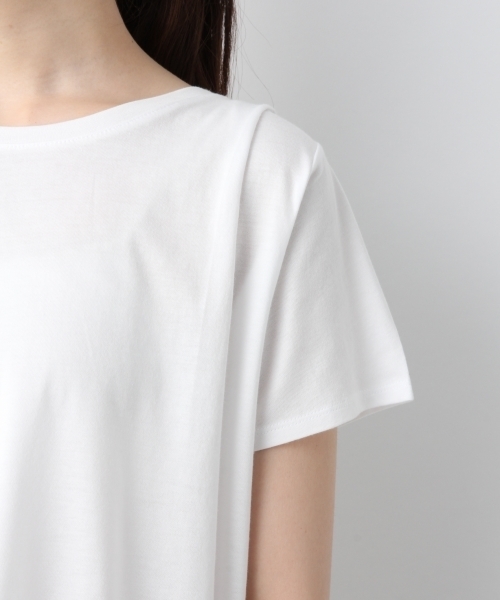 LEPSIM（レプシィム）の「ヘムAラインクループルオーバーSS　797315（Tシャツ/カットソー・レディース・ライトグレー/ブラック/オフホワイト/ブルー・MEDIUM/LARGE）」の21枚目の写真