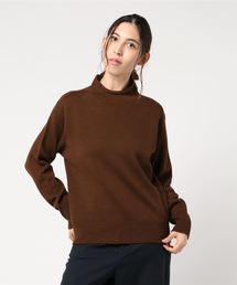 美品✨MHL. CHUNKY WOOL ウール ハイネック ニット ブラウン Ⅱ 32565517B_b_05_215.jpg