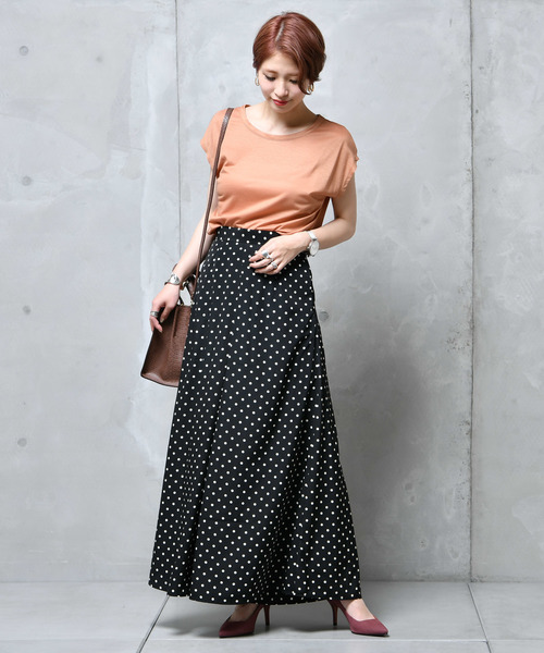 DouDou（ドゥドゥ）の「ドットフレアパンツ（その他パンツ・レディース・ブラック/ネイビー・38/36）」の5枚目の写真