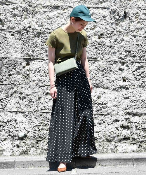 DouDou（ドゥドゥ）の「ドットフレアパンツ（その他パンツ・レディース・ブラック/ネイビー・38/36）」の9枚目の写真