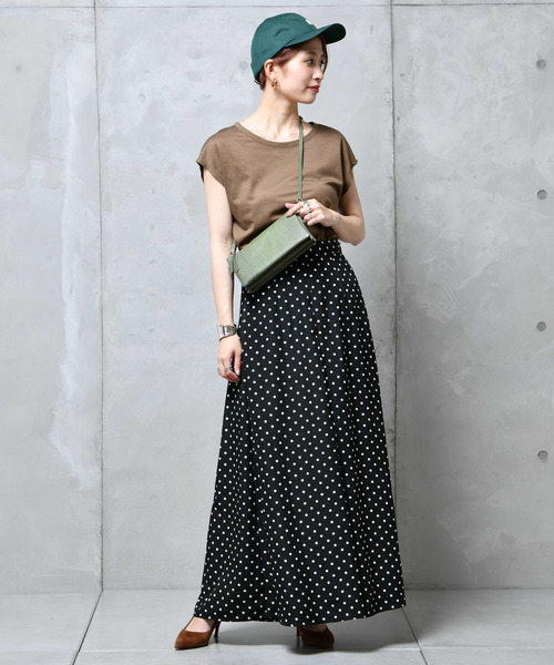 DouDou（ドゥドゥ）の「ドットフレアパンツ（その他パンツ・レディース・ブラック/ネイビー・38/36）」の17枚目の写真