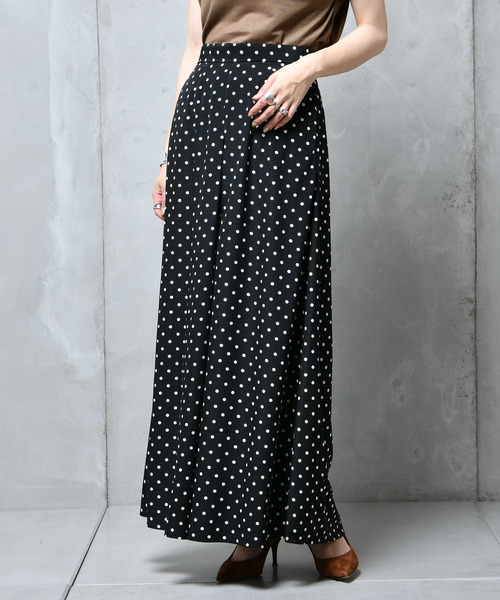 DouDou（ドゥドゥ）の「ドットフレアパンツ（その他パンツ・レディース・ブラック/ネイビー・38/36）」の21枚目の写真